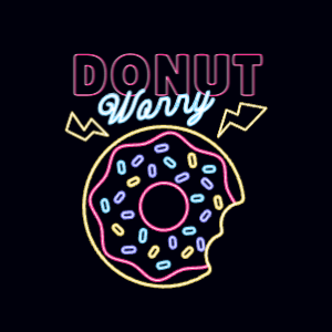 neon-donut-editable-t-shirt-template