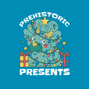 Prehistoric Presents T-shirt Design Template | Create Designs