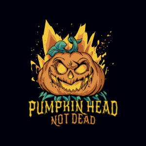 Pumpkin head editable t-shirt template