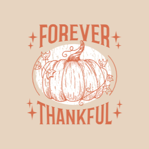 Pumpkin in autumn editable t-shirt design template