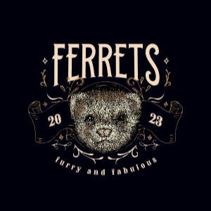Ferret animal editable t-shirt design template