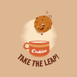 Take the leap editable t-shirt template