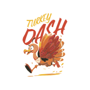 Turkey dash editable t-shirt template