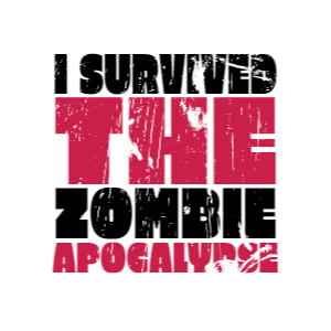 Zombie apocalypse editable t-shirt design template