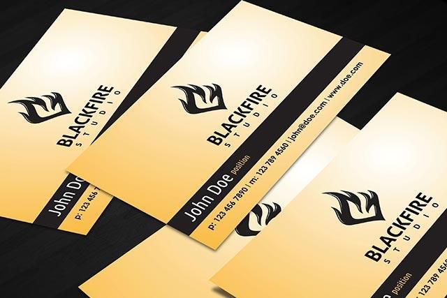 Black Fire Business Card Black Fire Business Card