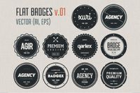 Vintage Circular Label Pack Template Vector Download