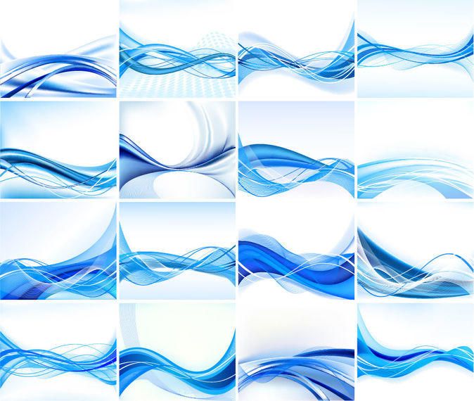Fundo abstrato azul elegante conjunto com linhas Fundo abstrato azul elegante conjunto com linhas