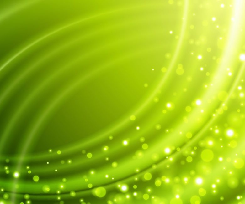 Grüner faltiger Hintergrund mit Bokeh-Blasen