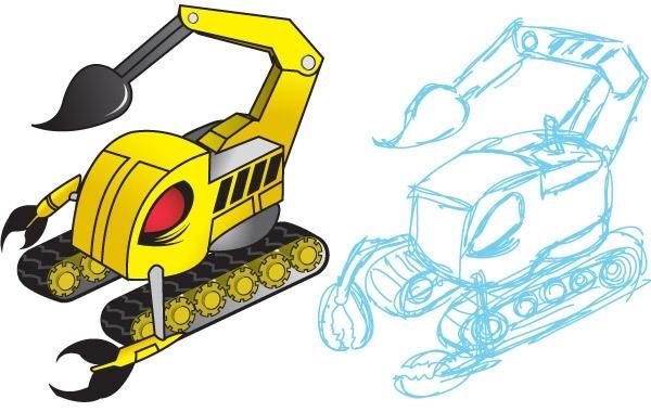 Scorpion machine illustration Scorpion machine illustration