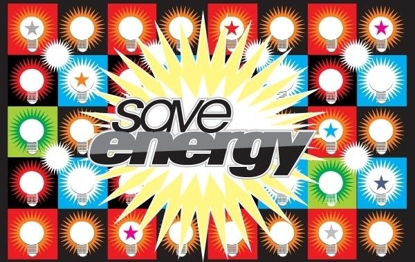 Vector de ahorro de energía