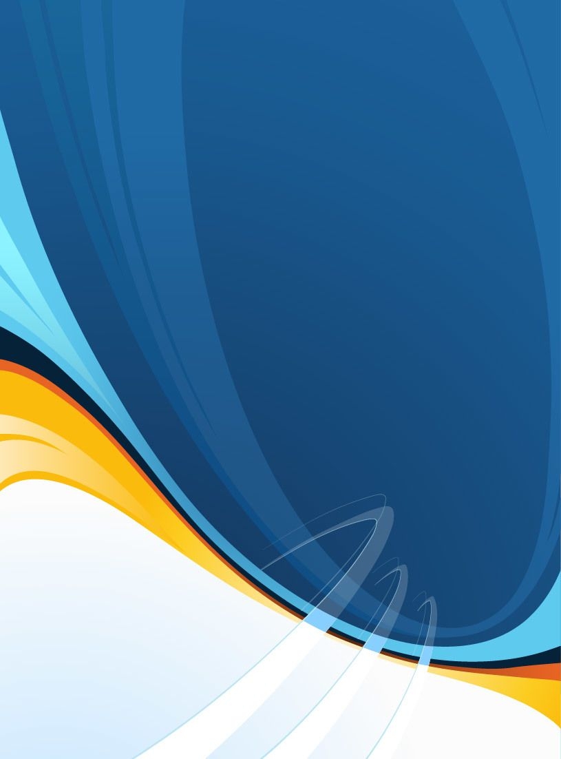 Fundo abstrato laranja com ondas azuis divididas