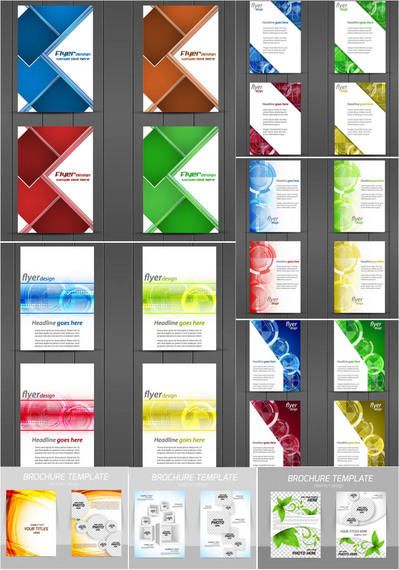 Plantilla de paquete de folleto y folleto creativo Plantilla de paquete de folleto y folleto creativo