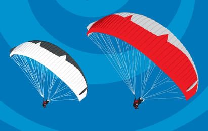 Paraglider Vector & Graphics to Download