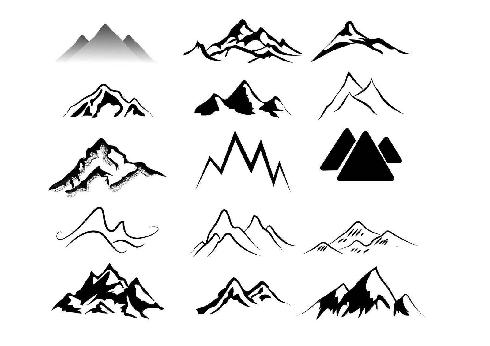 Free Free 245 Mountain Svg Drawing SVG PNG EPS DXF File
