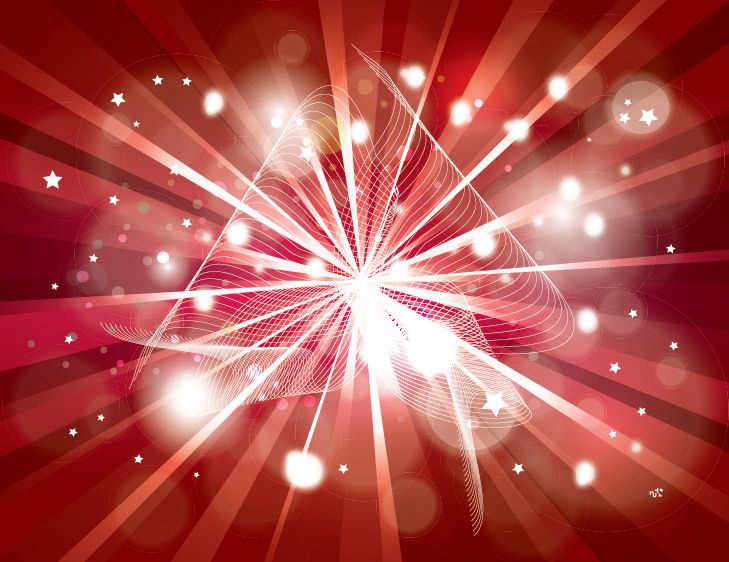 Starburst Background with Sparkles & Spiral Lines