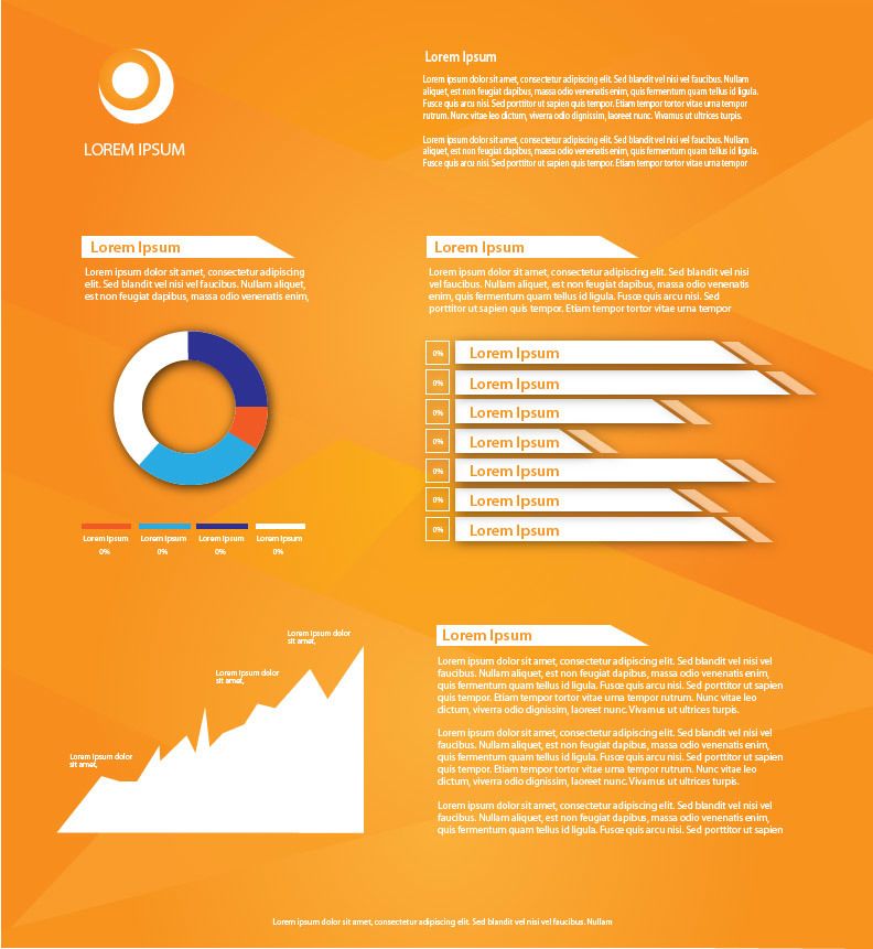Beautiful Business Orange Infographic