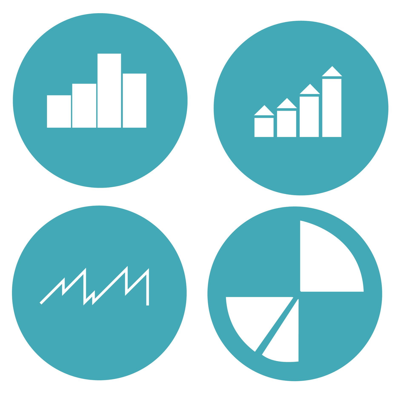 stock icons graphs charts and statistics