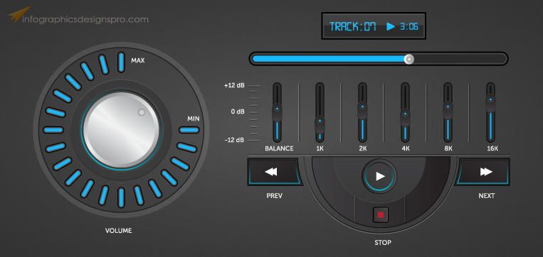 Elegant Music Player Interface Elegant Music Player Interface