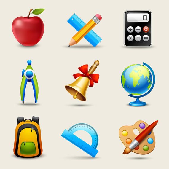 Glossy Realistic Education Icon Pack Glossy Realistic Education Icon Pack