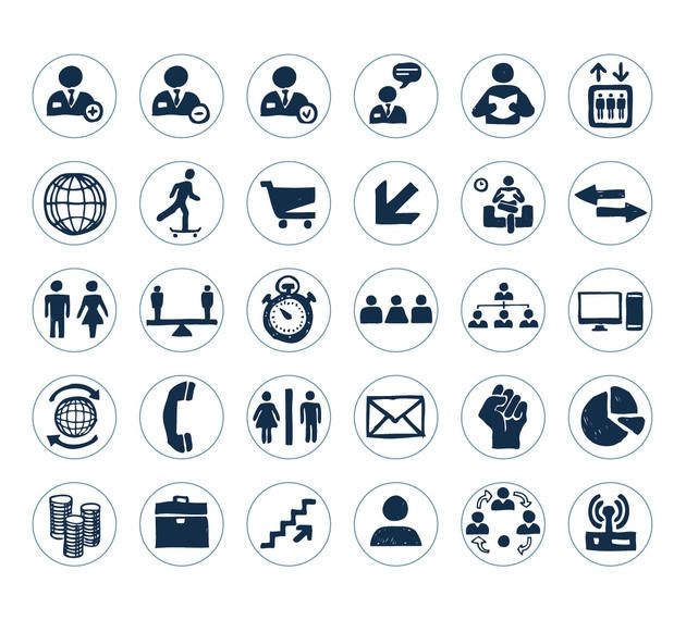 Download Hand Drawn Business Icon Pack - Vector download