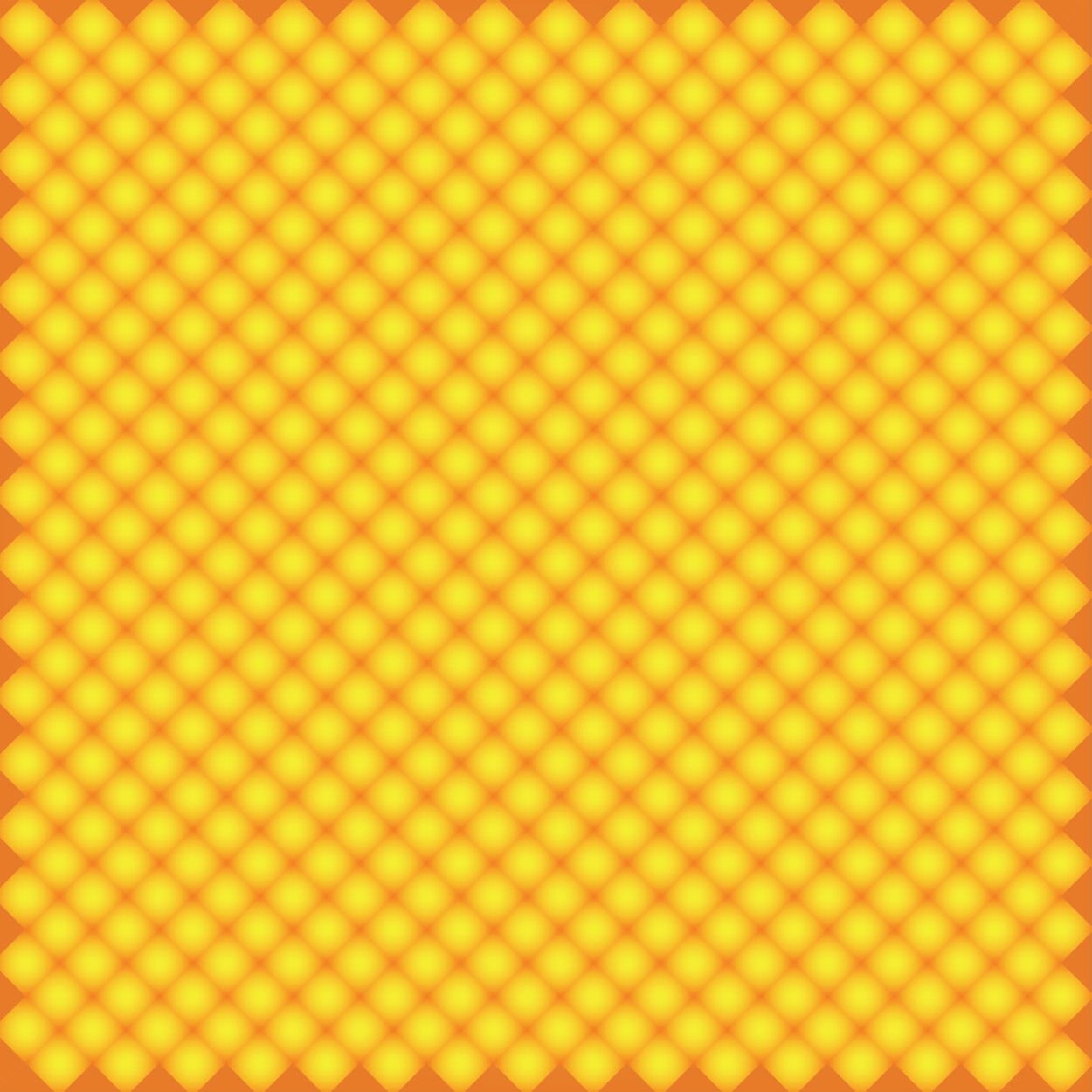 Patrón de diamante transparente amarillo naranja