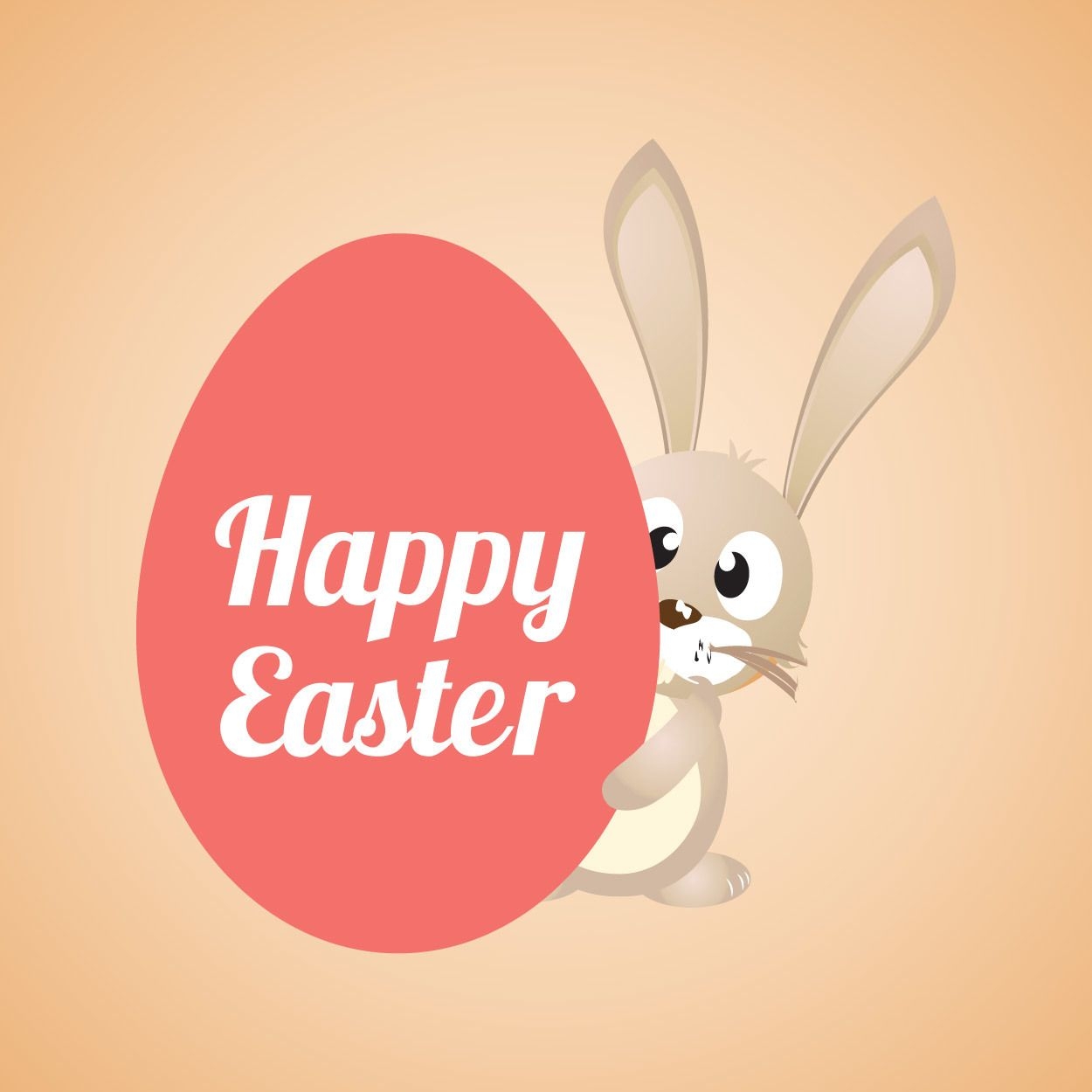 Download Happy Easter Cartoon Banner - Vector download