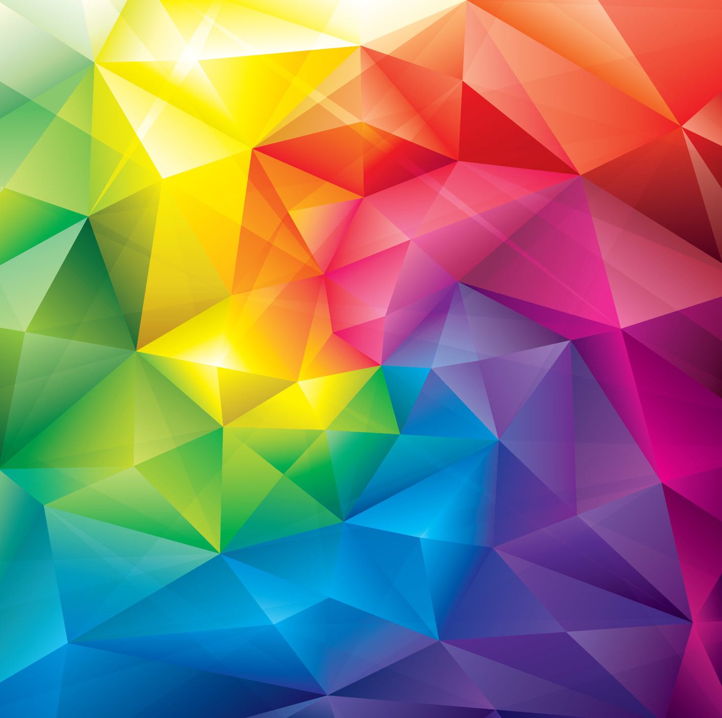 Colorful Crystal Polygonal Background - Vector download