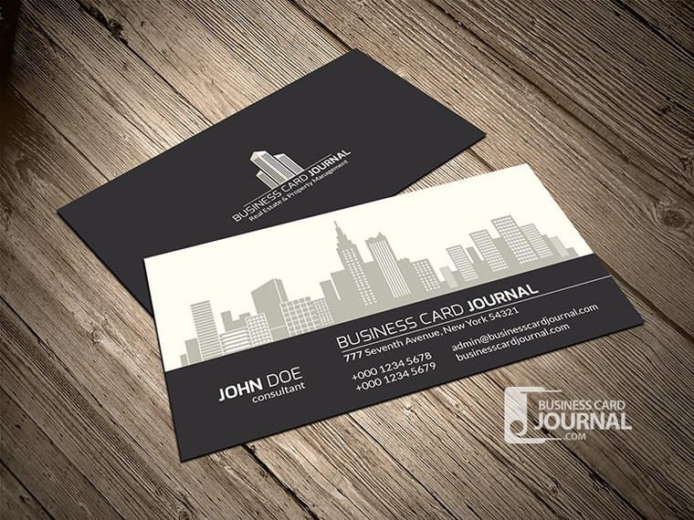 Beautiful Property Management Business Card Vector download