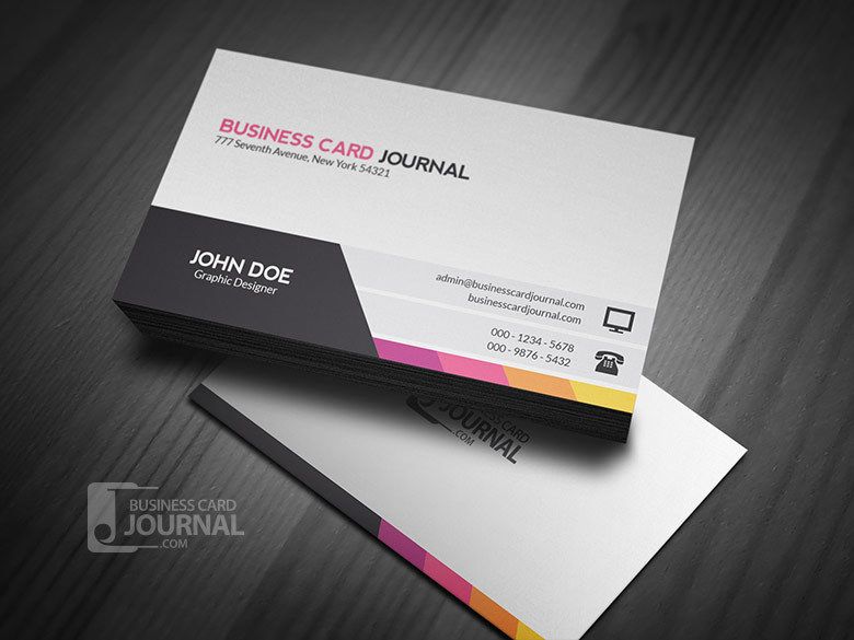 Double Sided Business Card Template Illustrator