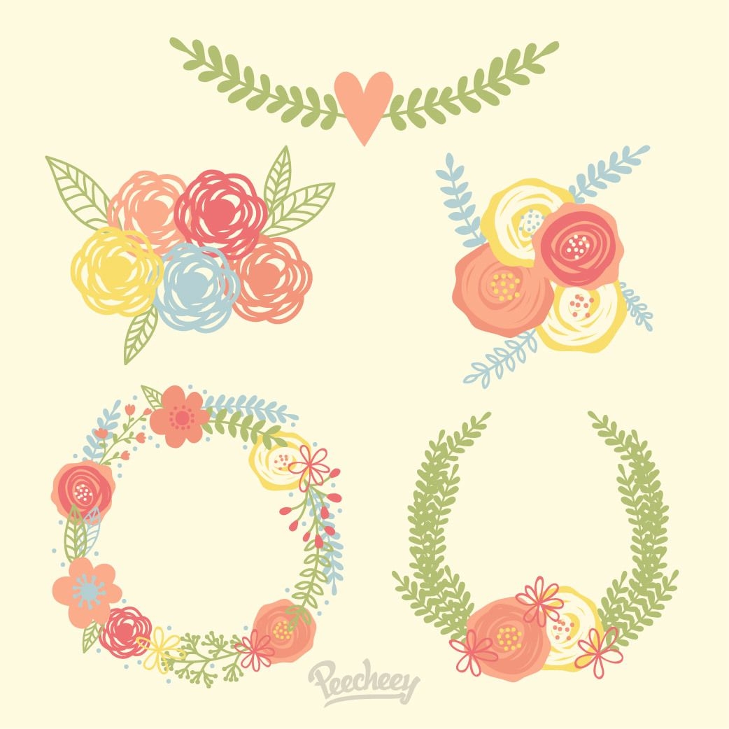Free Free 117 Flower Wreath Svg Free SVG PNG EPS DXF File