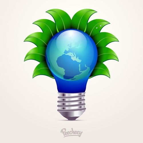 Eco Concept Idea Bulb