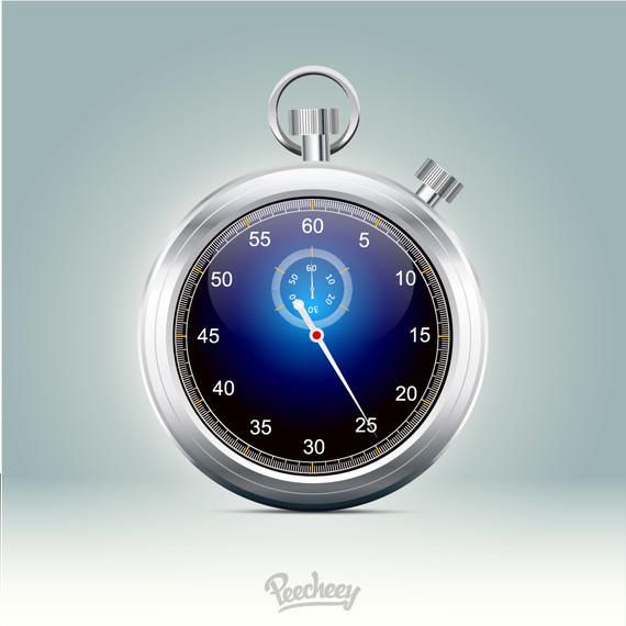 Stunning Glossy Metallic Rim Stopwatch Stunning Glossy Metallic Rim Stopwatch
