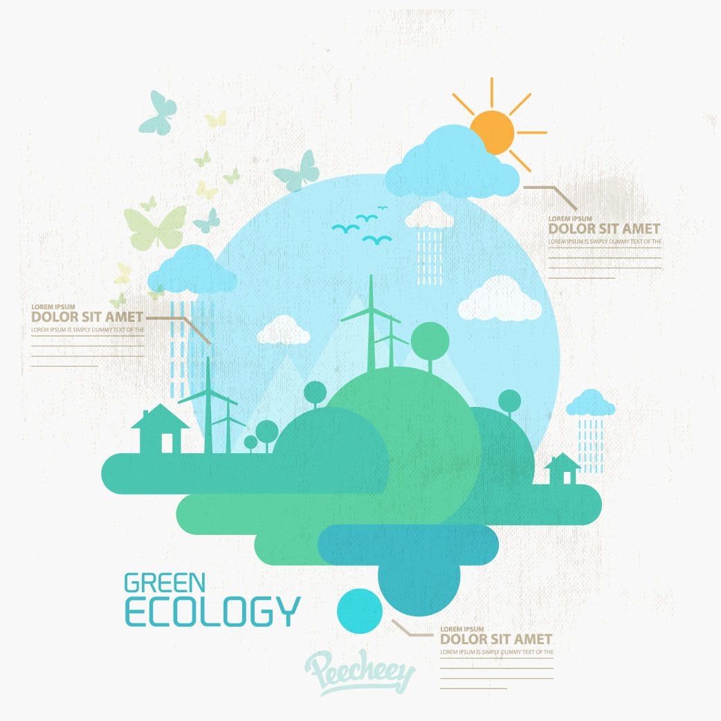Eco Concept Grungy Infográfico