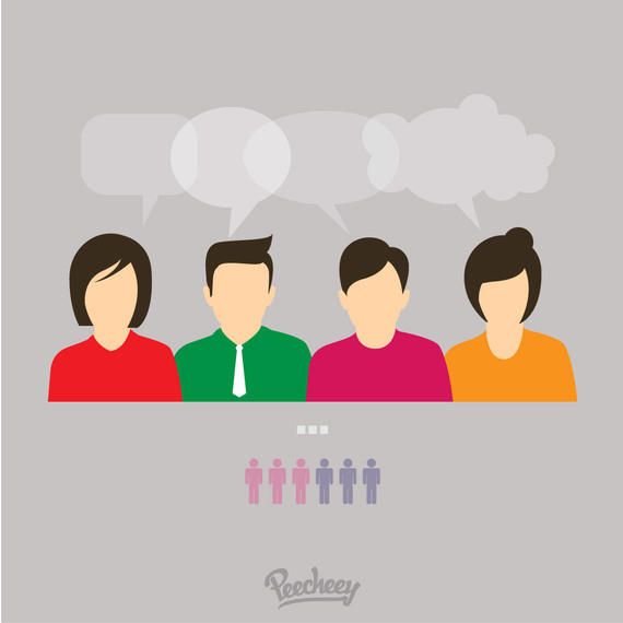 Conversation Concept Business People Characters Conversation Concept Business People Characters