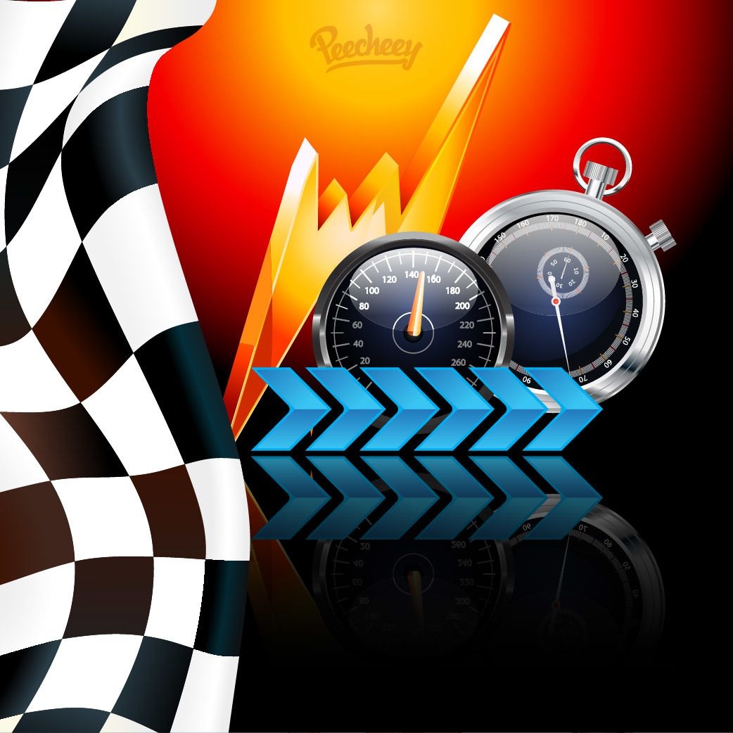 Creative Racing Themed Hintergrund