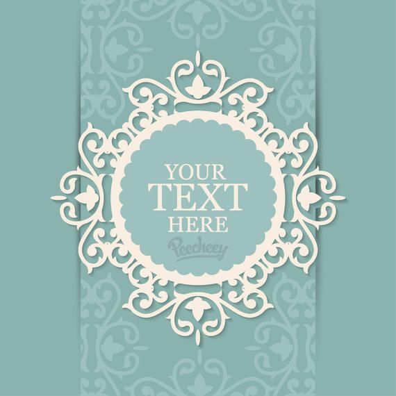 Decorative Floral Frame Invitation Card Decorative Floral Frame Invitation Card