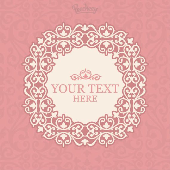 Vintage Pink Floral Frame Invitation Vintage Pink Floral Frame Invitation