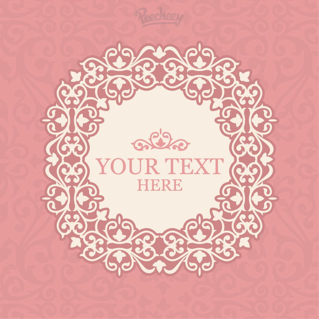 29282a4518b9bf77066c26c01cc0a99a vintage pink floral frame invitation