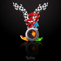 Póster Creative Racing Time