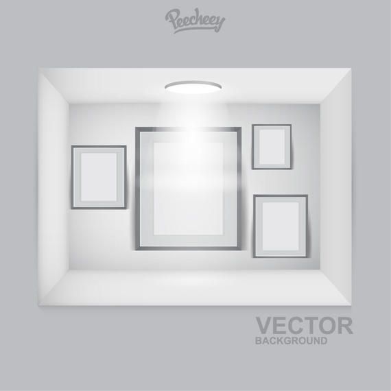 Frames Interior Decoration Spotlight Vector download