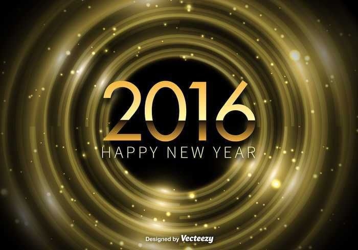 Glowing Vortex Happy 2016 Hintergrund