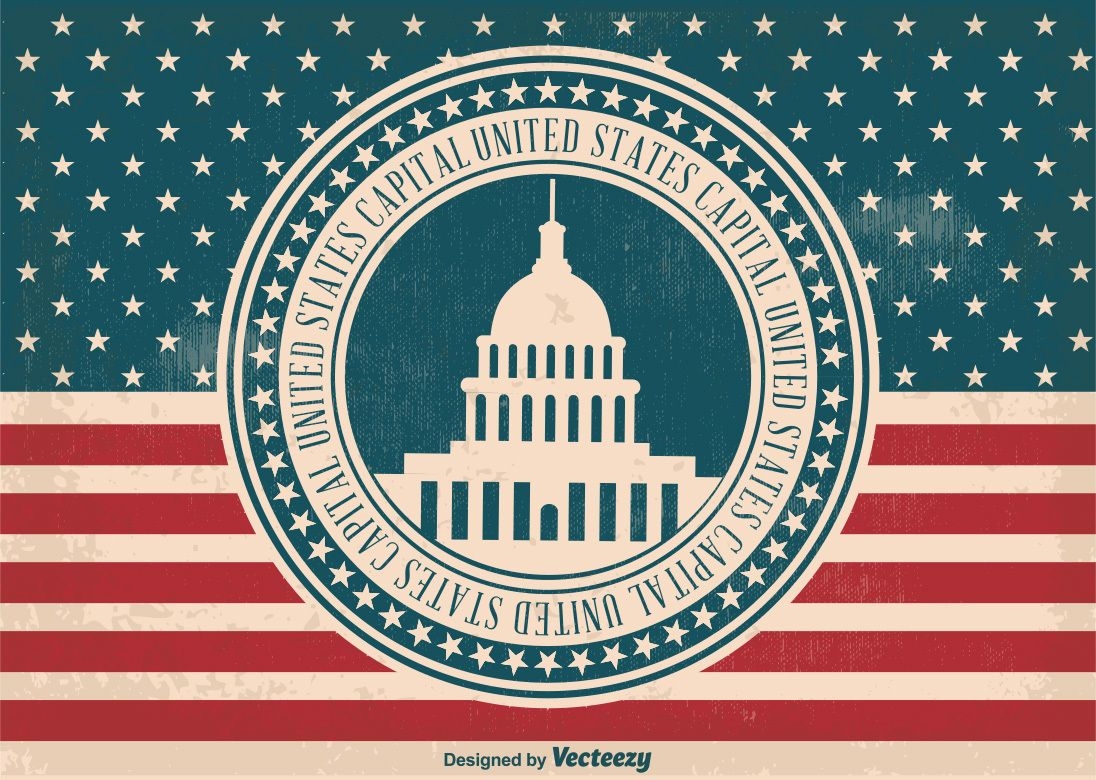 US Capital Label Flag