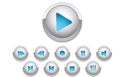 Botones de control para diseño web