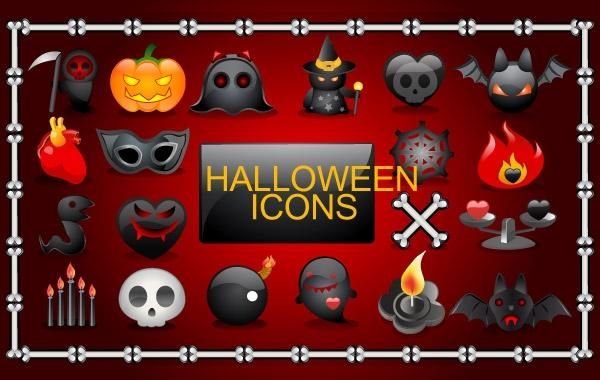 Vector Halloween icons Vector Halloween icons