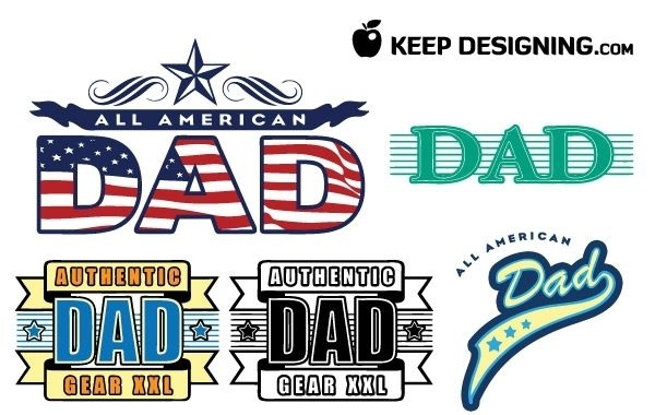 Download Dad fathers day vectors- free - Vector download