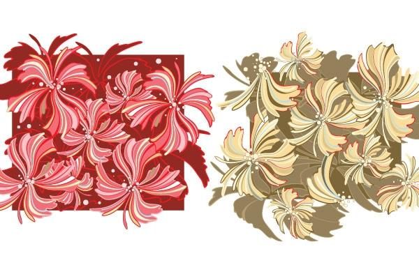 Whispy Flower Vector Wallpaper- Gratis Whispy Flower Vector Wallpaper- Gratis