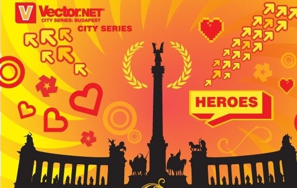 Budapeste Heroes Square Vector