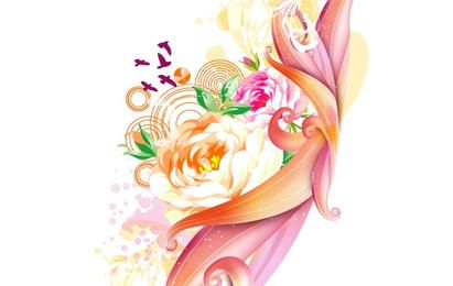 Arte vectorial rosa rosa
