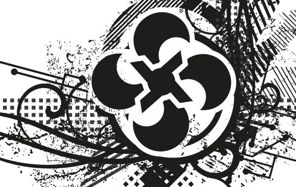 Desenho abstrato do grunge
