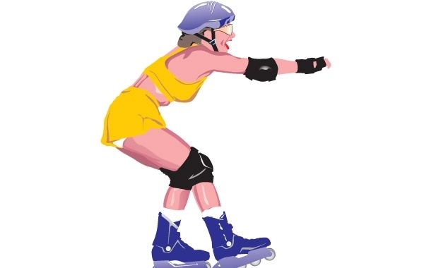 Roller skate vector 7 - Vector download